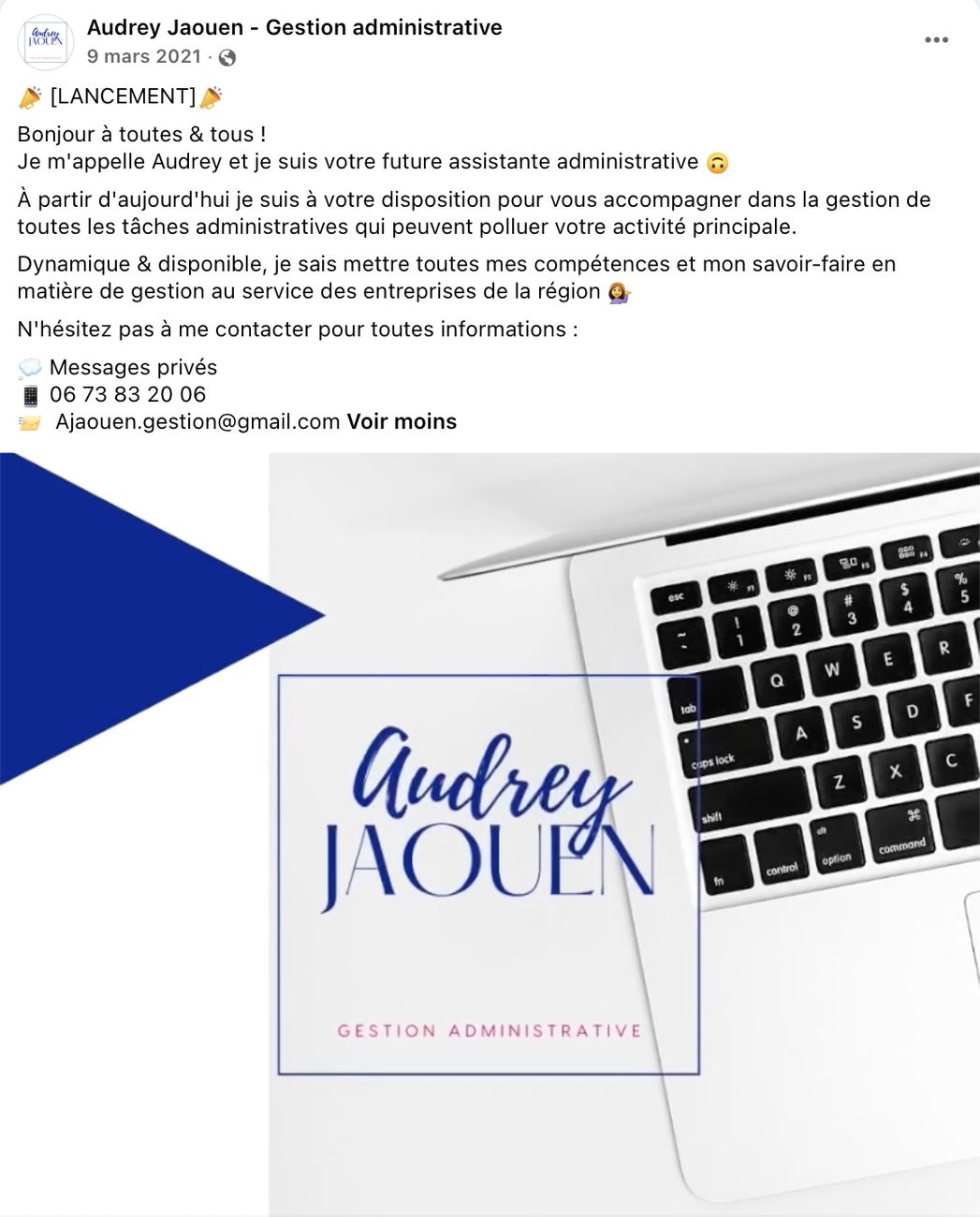 Le lancement d'une assistante administrative indépendante · visuel 4