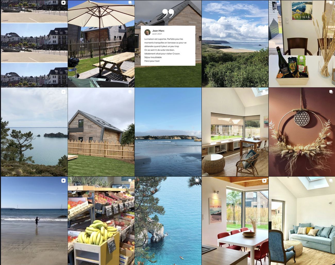 Feed Instagram, Les Cabines du Bout du Monde, Morgat