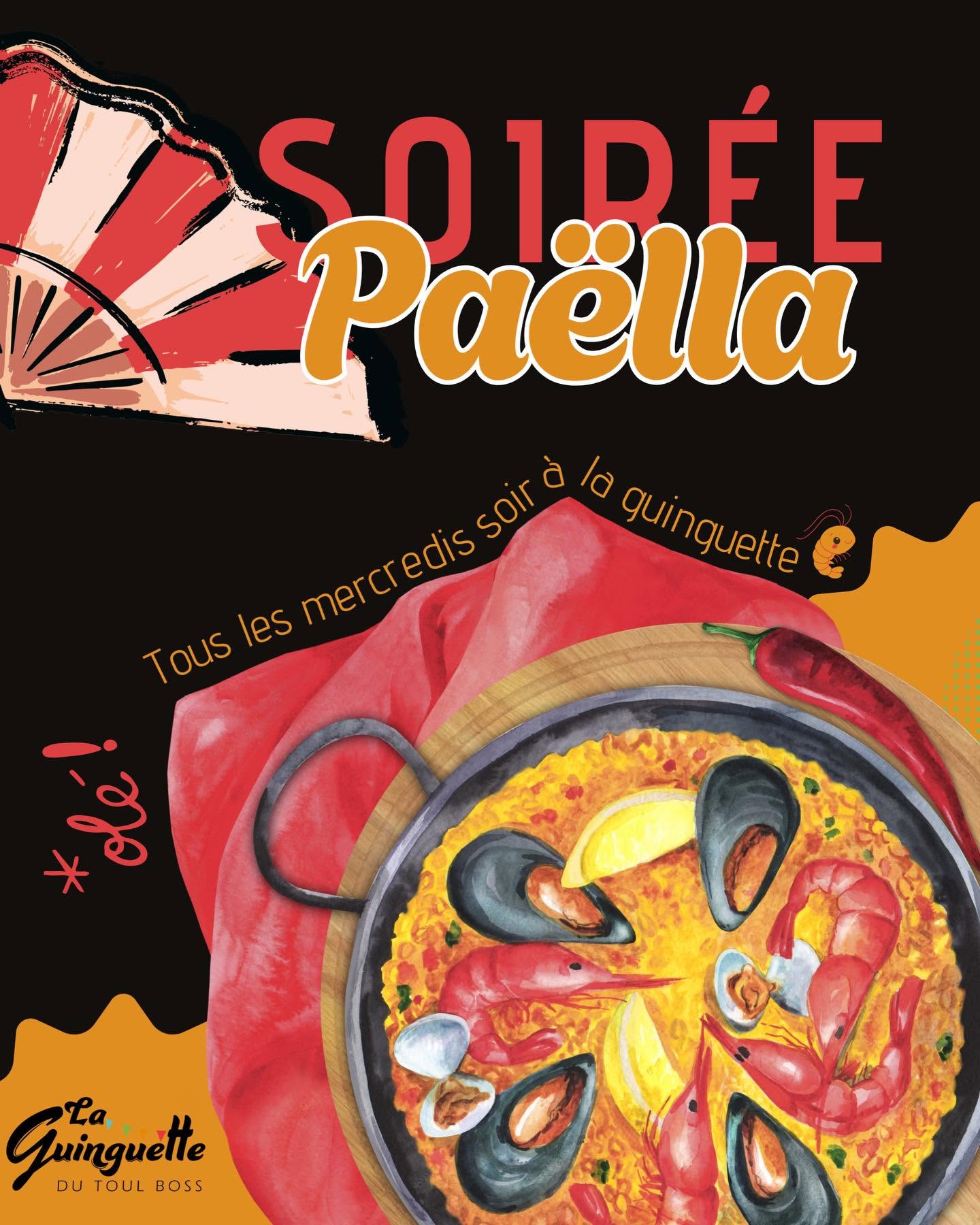 Soirée paella — La Guinguette du Toul Boss